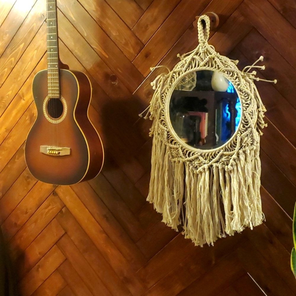 Opalhouse boho macrame mirror